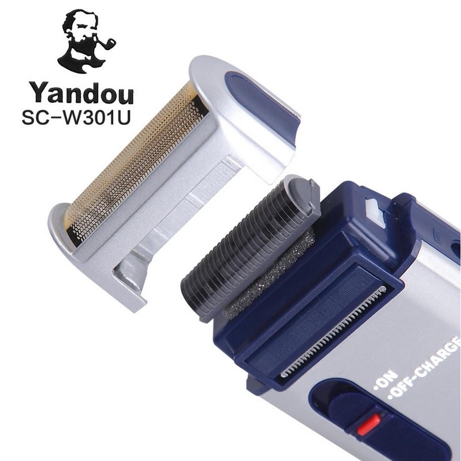 Máy cạo Râu Yandou SC-W301U siêu bền Đặc điểm nổi bật sản phẩm: - Sản phẩm được làm bằng chất liệu nhựa và hợp kim, chắc