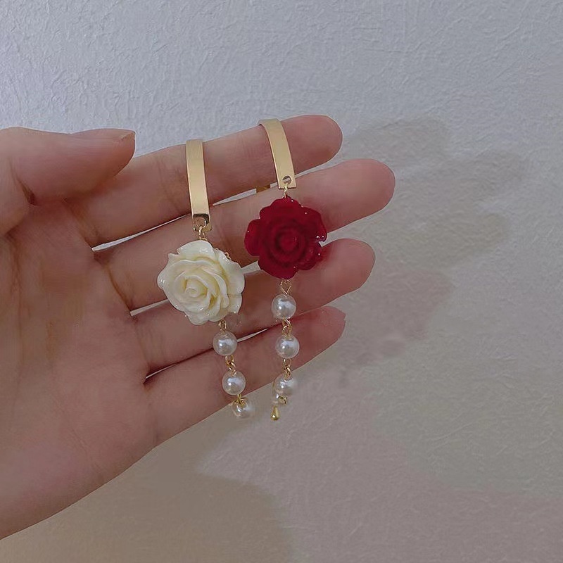 Vòng tay nữ hoa hồng hai màu xinh xắn dễ thương phong cách lolita mẫu mới VT72