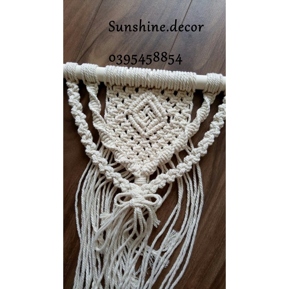 Thanh treo tường MACRAME wall hanging trang trí homestay decor nhà cửa