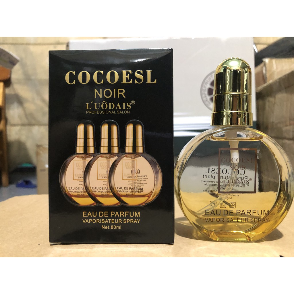 [TẶNG DẦU GỘI KHÔ ISSY 109K] [RẺ VÔ ĐỊCH] TINH DẦU DƯỠNG TÓC COCOESL NOIR LUÔDAIS CHAI VÀNG 80ML