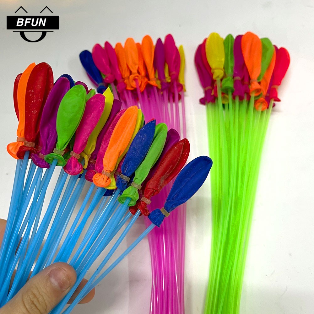 Bộ 111 Bong Bóng Nước Chùm HAPPY Baby Balloons LOẠI TỐT - Bong Bóng Nước CÓ VÒI NỐI Bơm Nhanh