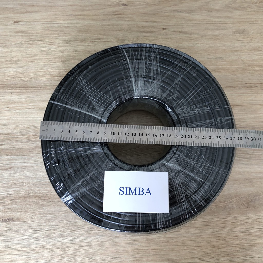 1 Cuộn DÂY CÁP ĐỒNG TRỤC RG6 SUMLO 100m đen ,cáp camera,kết nối anten với đầu thu cáp tivi, Hàng nhập khẩu chính hãng