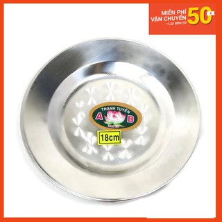 Đĩa inox thanh tuyền đk bền rẻ 18cm