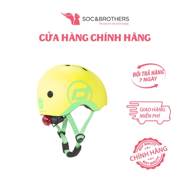 Mũ đội đầu cho bé Scoot and Ride màu Lemon