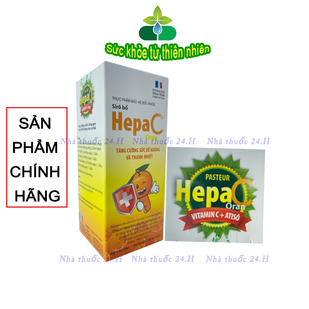 Siro HepaC.Bổ Sung Vitamin C Giúp Tăng Sức Đề Kháng,Thanh Nhiệt Cho Bé