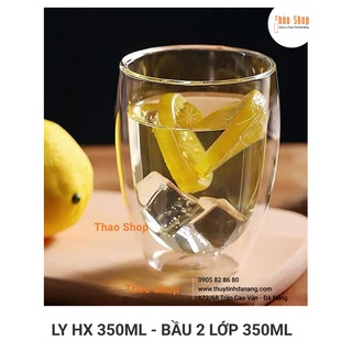 🚩 🚩ly thủy tinh 2 lớp 350ml, ly thủy tinh cao cấp
