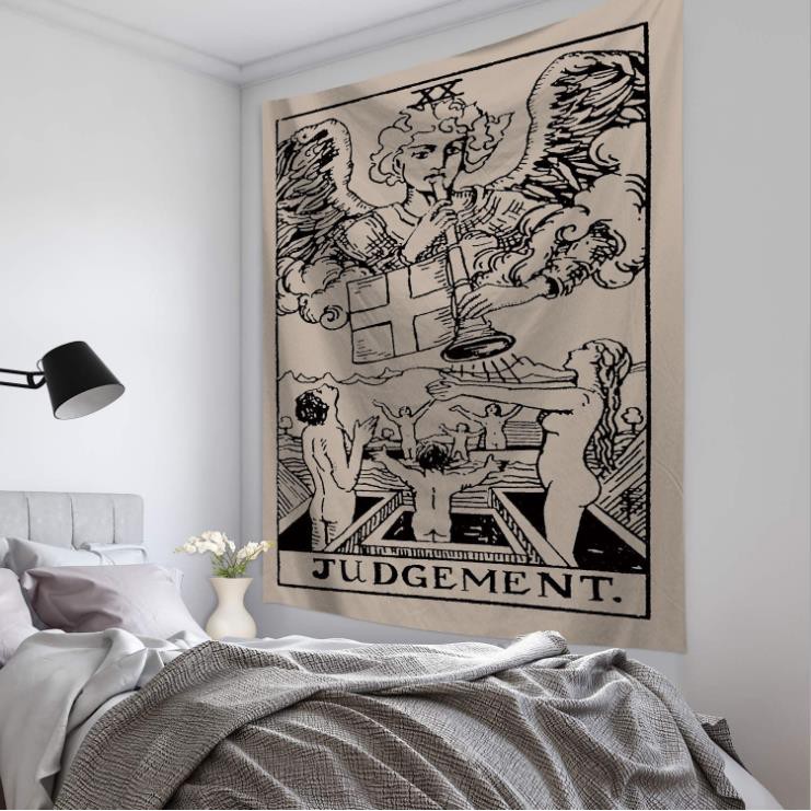 DecorZ  [ĐẸP - SẴN - Tặng móc treo] Tranh vải treo tường Decor phong cách bài Tarot