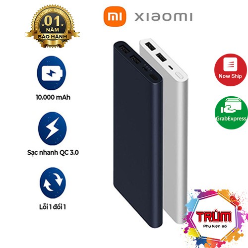 Sạc Dự Phòng - Sạc Dự Phòng Xiaomi Type- C gen 3 pro 10000mAh - Hỗ trợ sạc nhanh 18W Cả 2 Chiều