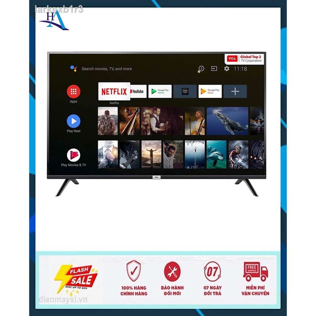 ﹊✑Smart Tivi TCL 4K 43 Inch L43P8 (Miễn phí giao tại HCM-ngoài tỉnh liên hệ shop)