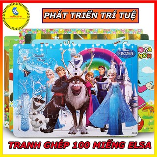 Tranh ghép hình gỗ 100 mảnh mẫu mới 2020