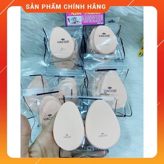 Bộ 2 Bông Phấn Ướt Trang Điểm Giọt Nước Vacosi  BP15