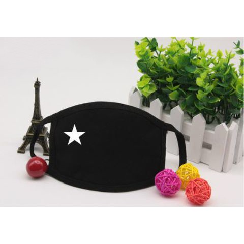 Khẩu Trang Đen Ngôi Sao Cao Cấp | Khẩu Trang Midnight Star Hàn Quốc | BigBuy360 - bigbuy360.vn