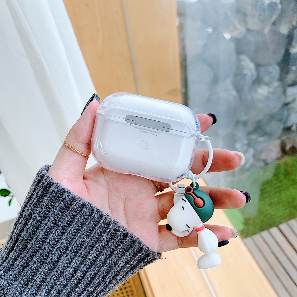 Ốp Bảo Vệ Hộp Đựng Tai Nghe Airpods 1 / 2 Hình Chó Snoopy Xinh Xắn