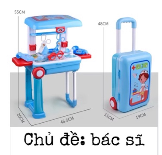 Bộ vali đồ chơi 6 chủ đề cho bé