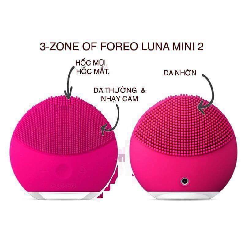 Máy Rửa Mặt Forever Luna Mini 2 - Massage Da Mặt Sóng Siêu Âm 8 Cấp Dộ Có Thể Sạc