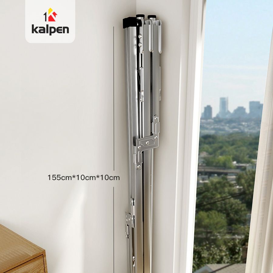 Giá phơi quần áo inox thông minh gấp gọn, sào phơi đồ inox, giàn phơi quần áo thông minh