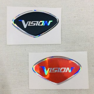 [Sale Sale] Tem Chữ Nổi Trang Trí Xe Máy Logo Vision - Tem Nổi Vision