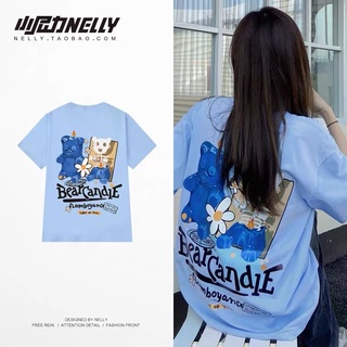 Áo phông nelly heybig “bearcandie” 100% cotton hottrend 2022