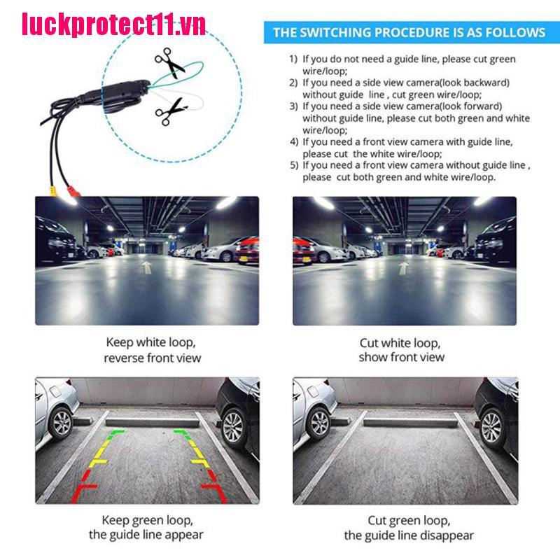 {CCC} 170° CMOS Mini Color Reverse Backup Car Front Rear View Camera Kit Night Vision