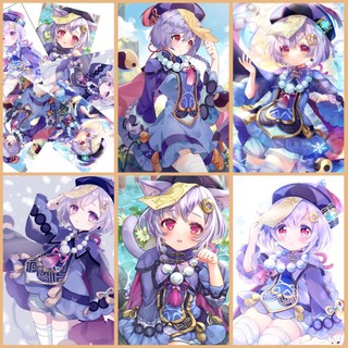 ảnh poster 3-5 tấm a4 Qiqi genshin impact / tranh dán anime genshin impact