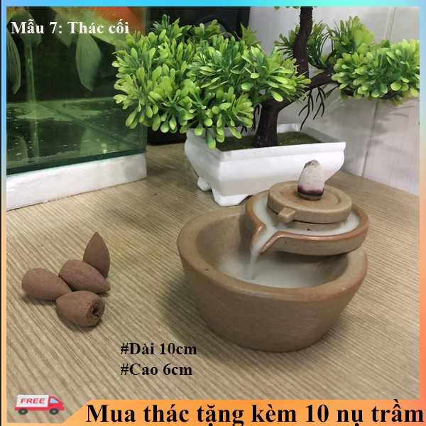 Thác khói trầm hương phong thủy - thác khói chảy ngược tặng nụ trâm