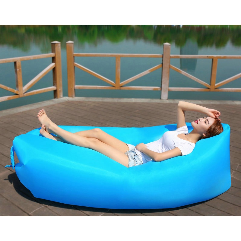 [FREESHIP] Ghế Hơi Du Lịch Không Cần Bơm, Sofa Văn Phòng, Đệm Hơi Du Lịch, Phượt, Dã Ngoại Túi Gió.