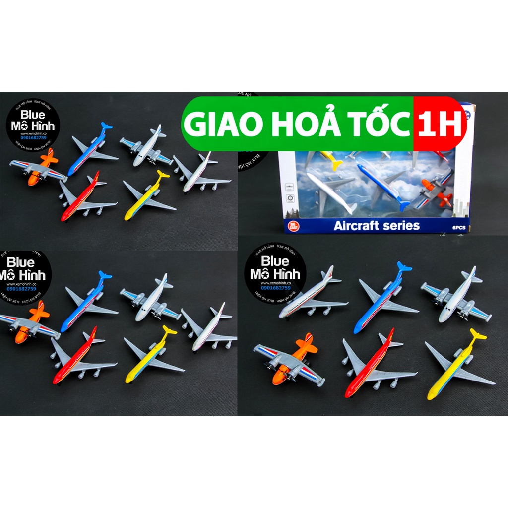 Bộ 6 máy bay mô hình bằng kim loại
