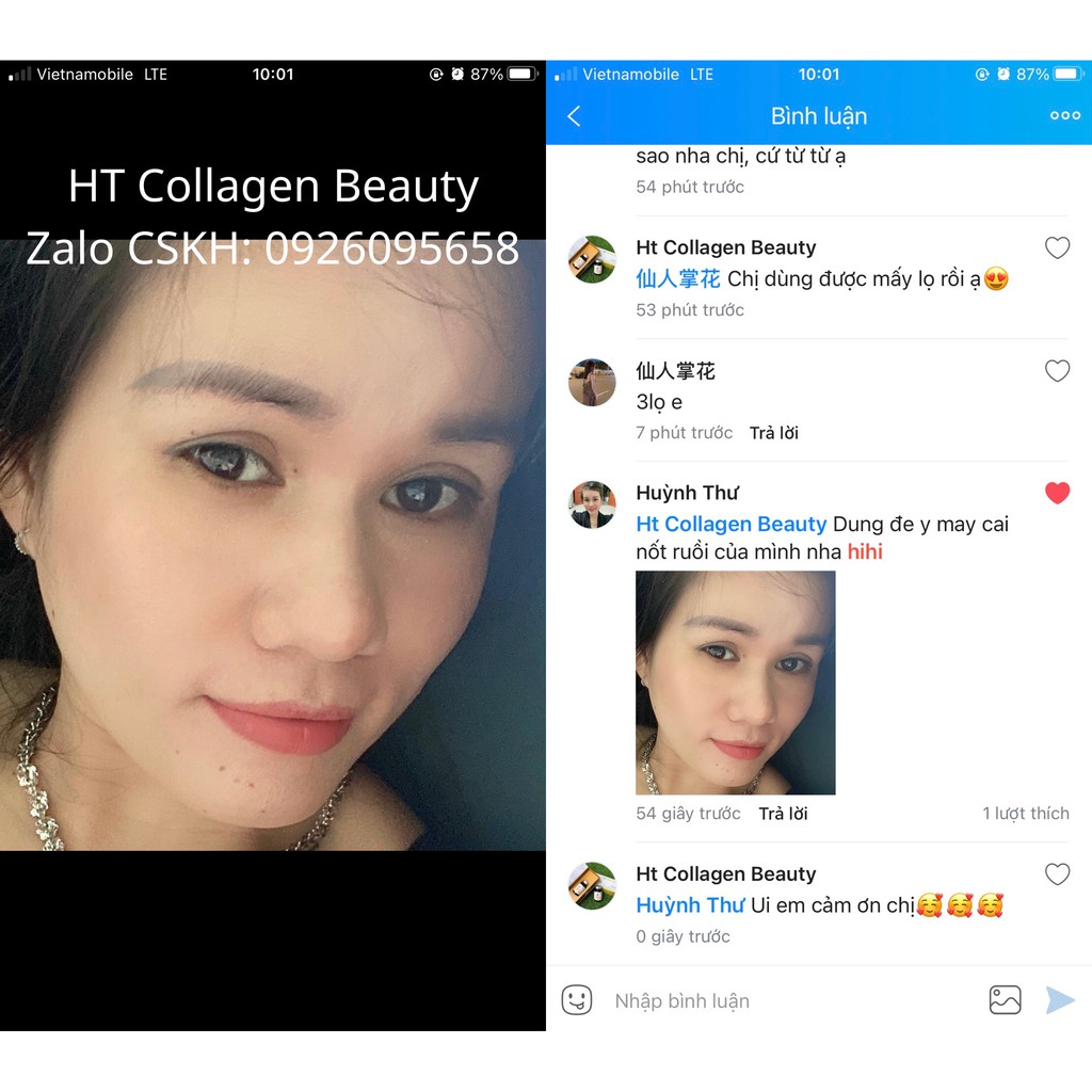 [FREESHIP] Dưỡng trắng da bằng viên uống trắng da HT Collagen Chính Hãng | Thế Giới Skin Care