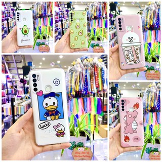 Ốp lưng Vsmart Live 4 silicone dẻo trong in hình thú dễ thương