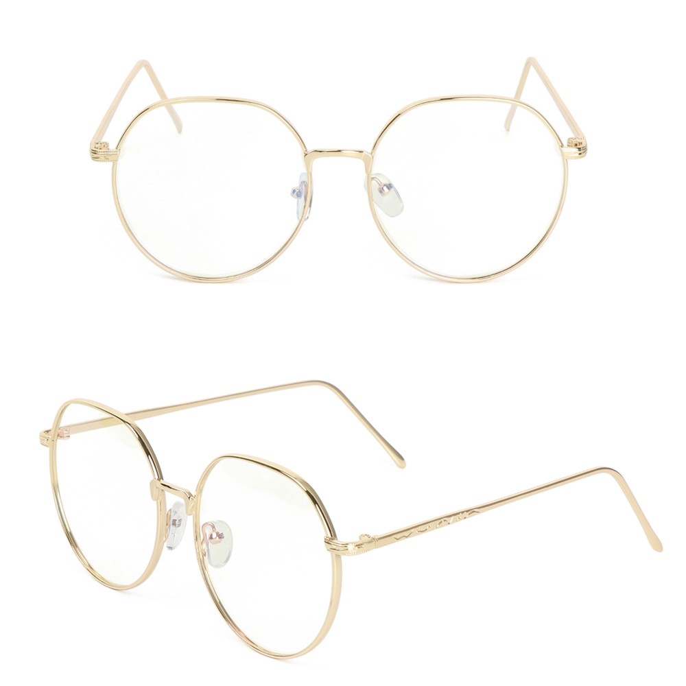 Mắt Kính Gọng Kim Loại Chống Ánh Sáng Xanh Kiểu Dáng Thời Trang