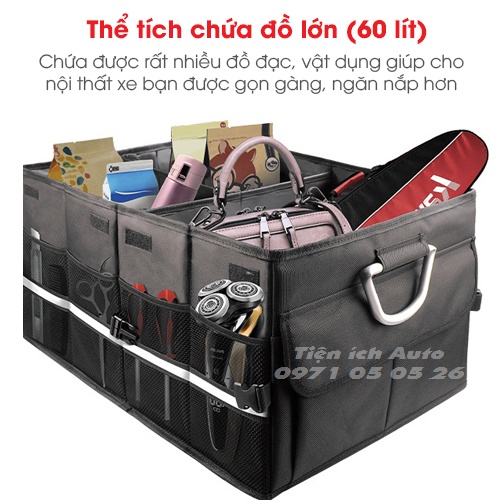 Thùng đựng đồ đa năng vải dù Oxford 1680D cao cấp xếp gọn, gấp gọn - Nhập khẩu chính hãng | tienich_auto