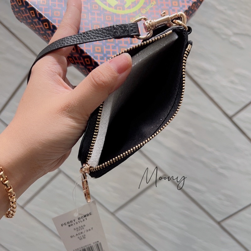 Ví cầm tay  Tory Burch PERRY BOMBE TOP ZIP CARD CASE