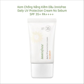 Kem Chống Nắng Kiềm Dầu Innisfree Daily UV Protection Cream No Sebum chỉ số SPF 35+ PA++++ 50ml CL069
