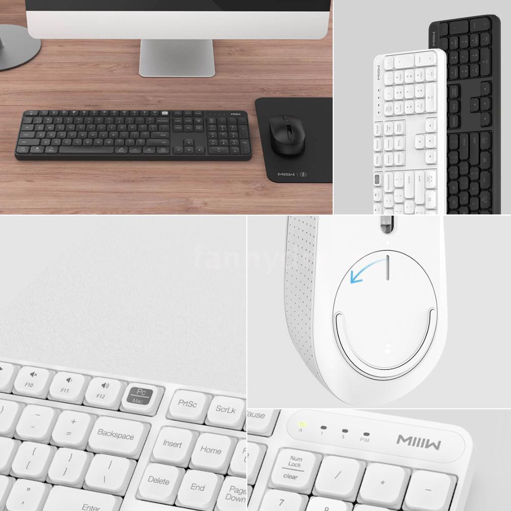 bộ gồm bàn phím và chuột Xiaomi MIIIW không dây kết nối 2.4Ghz có 104 phím tiện dụng | BigBuy360 - bigbuy360.vn