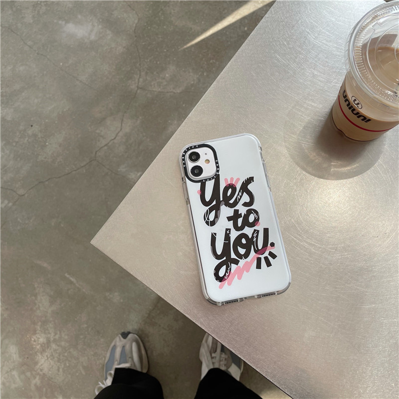 Ốp Lưng Tpu Mềm Họa Tiết Chữ Yes To You Cho Iphone 12 11 Pro Max 6 6s 7 8 Plus Iphone X Xs Max Xr Se 2020