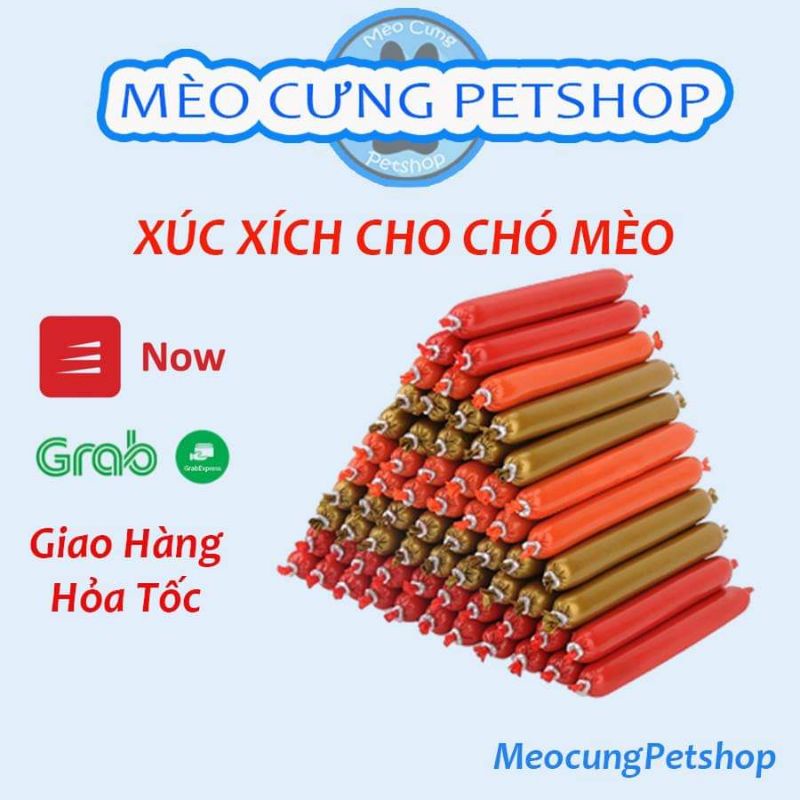 Xúc xích ăn liền dành cho chó, mèo