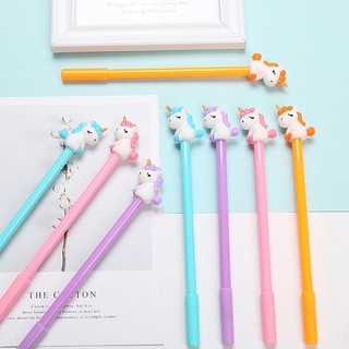 Bút mực nước, mực gel hình ngựa một sừng đáng yêu