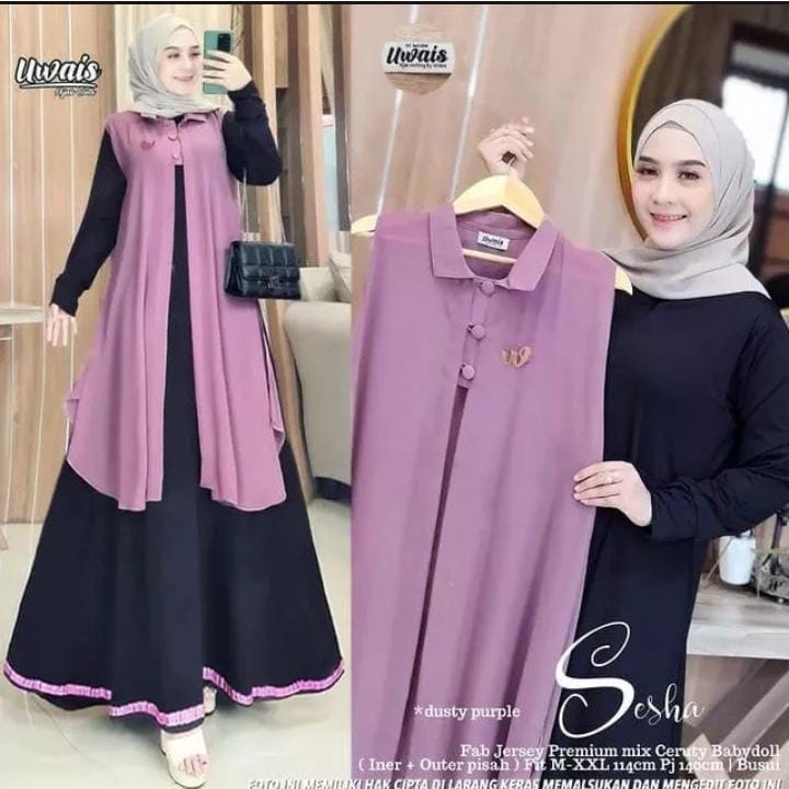 (Hàng Có Sẵn) Áo Choàng Sesha maxy + Áo Vest Dành Cho Người Lớn