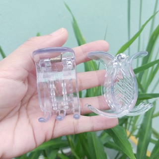 Kẹp tóc 5 răng tròn trong suốt (Loại 1)