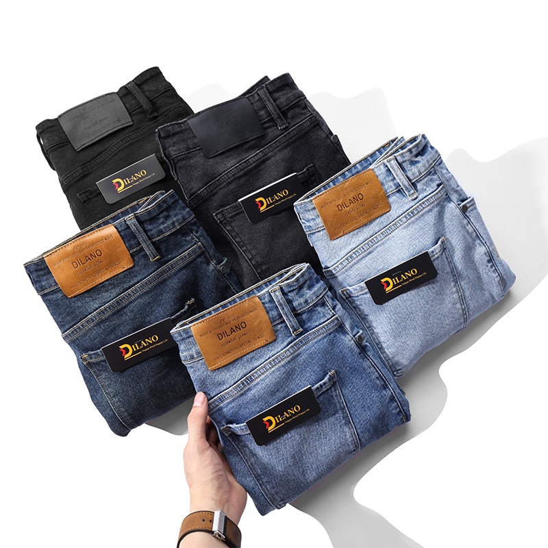 Quần Jean nam basic cao cấp, chất jean co giãn DILANO QJ03