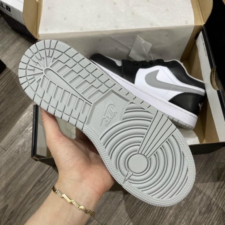 🇰🇿 Giày Jordan xám đen cổ thấp ❤️tặng kèm dây giày❤️ giày thể thao nam nữ sneaker jd 1 hàng 11 full hộp