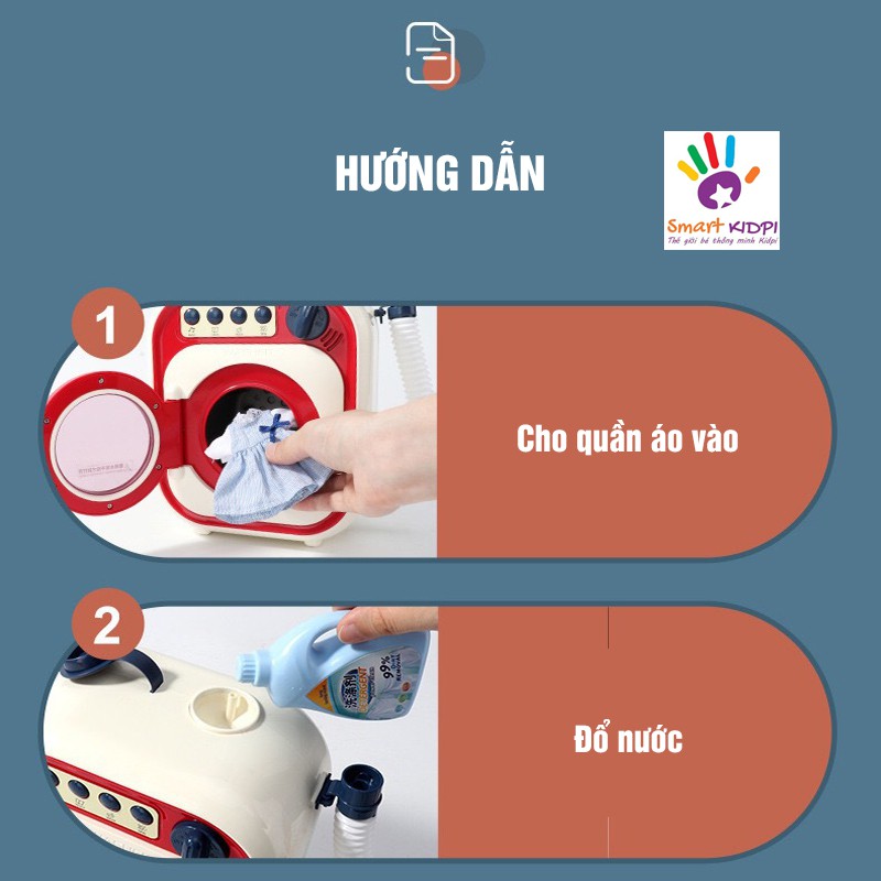 [ẢNH THẬT] - ĐỒ CHƠI MÁY GIẶT MINI CHO BÉ NHƯ THẬT CÓ GIẶT BẰNG NƯỚC