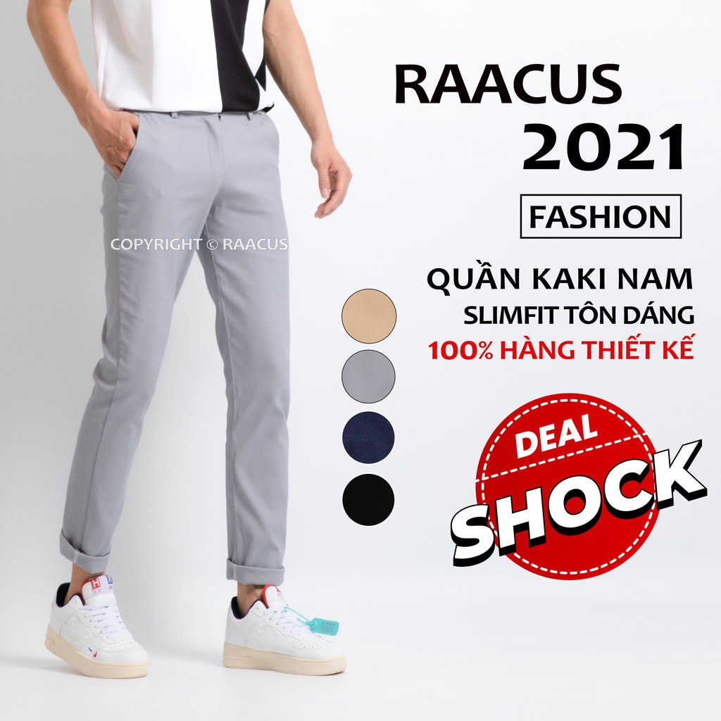 Quần dài nam kaki ống suông unisex đẹp RAACUSSTORE, quần baggy nam kaki dáng slimfit ulzzang-Q211 - HÀNG MỚI VỀ