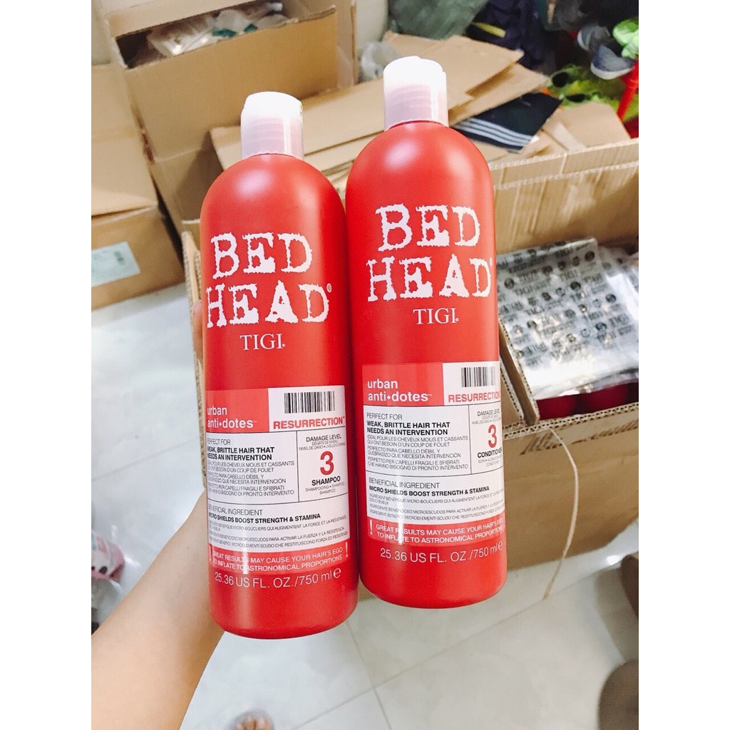 BỘ DẦU GỘI + XẢ TIGI ĐỎ Cặp 1500ml to