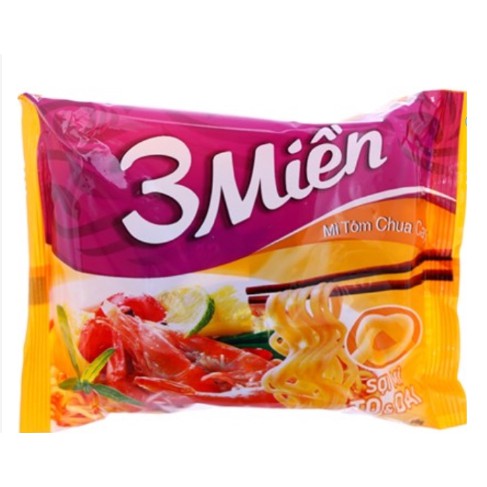 combo 10 Mì 3 Miền Tôm Chua Cay