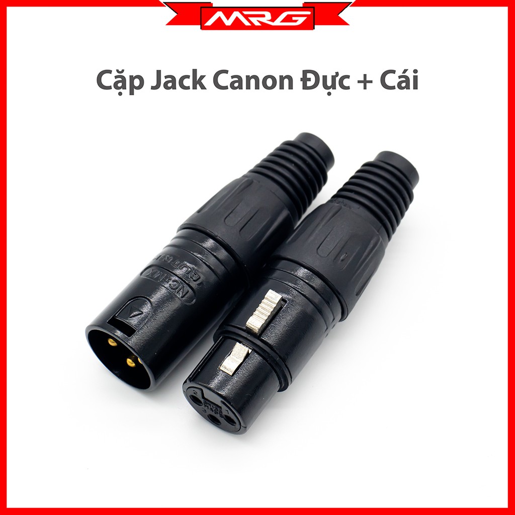 Jack Âm Thanh Canon Đực Cái Hàn Dây, jack đen chân đồng