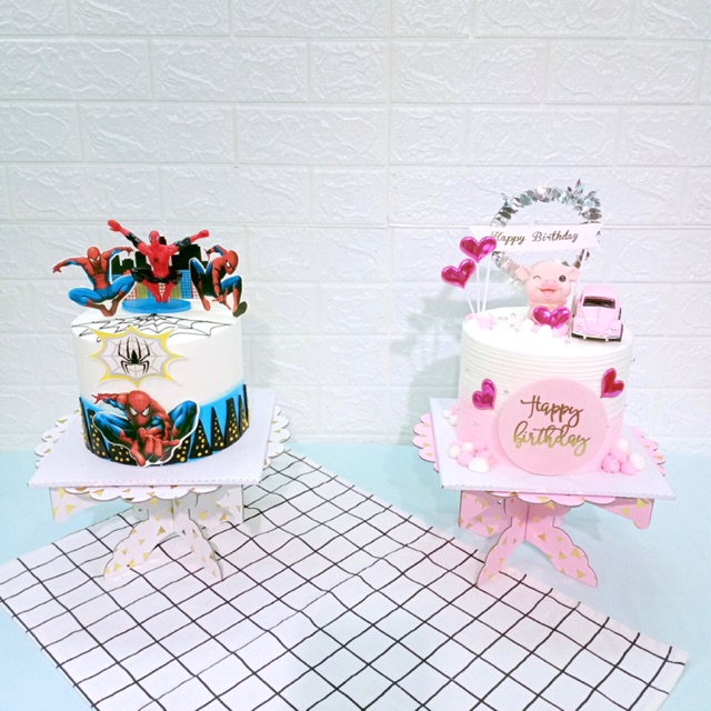 Kệ bánh sinh nhật 1 tầng ánh kim