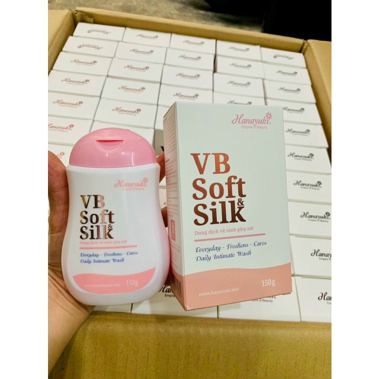 [3 Tặng 1] Dung Dịch Vệ Sinh Hana VB Soft Silk Hanayuki Chính Hãng 150g dùng được cho cả nam nữ và bà bầu - Kazila