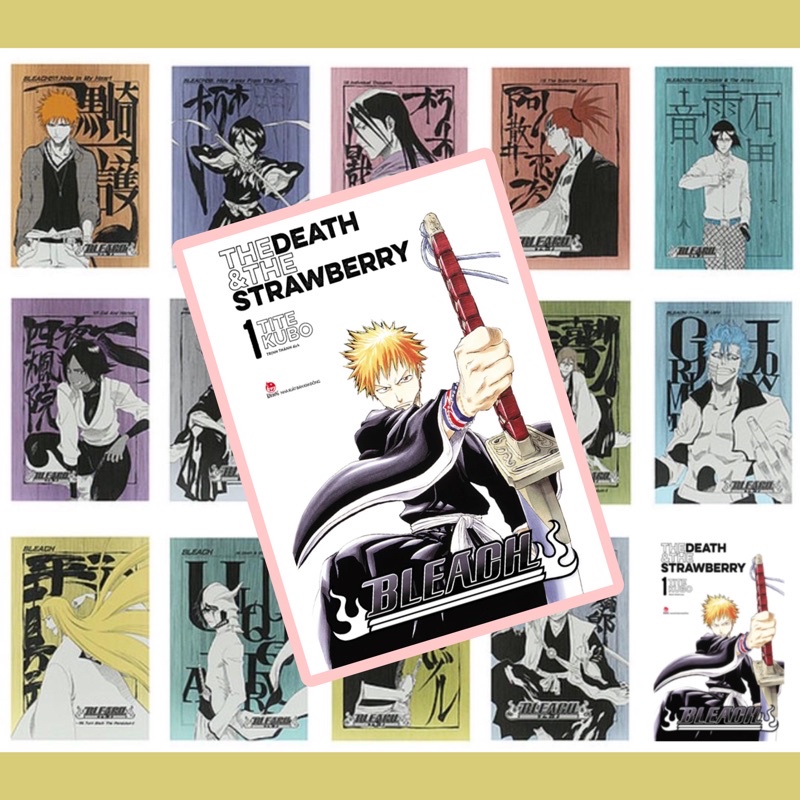 Thẻ Nhân Vật Manga Bleach 1 | Bleach Full 74 Vols Kim Đồng | Trọn Bộ Bleach 1 - 74 Kèm 12 Postcard và 1 Poster