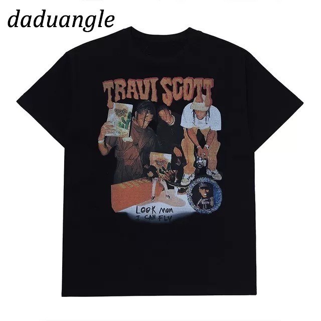 Áo thun DaDuHey 2022 hip-hop cá tính tay ngắn thời trang nữ